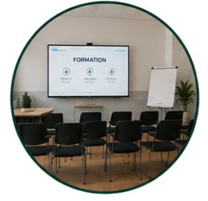 Gobelets coniques en centre de formation