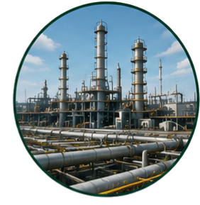 Gobelets coniques sur site industriel