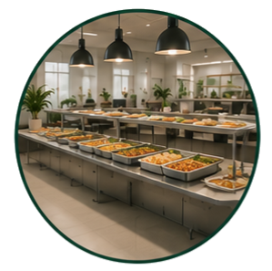 Gobelets coniques en restauration collective