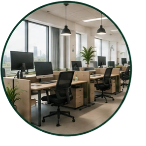 Gobelets coniques en entreprise