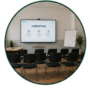 Gobelets coniques en centre de formation