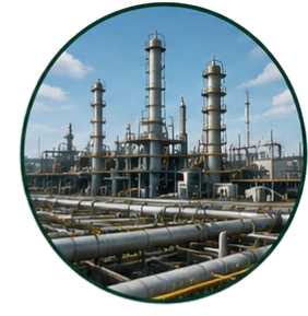Gobelets coniques sur site industriel